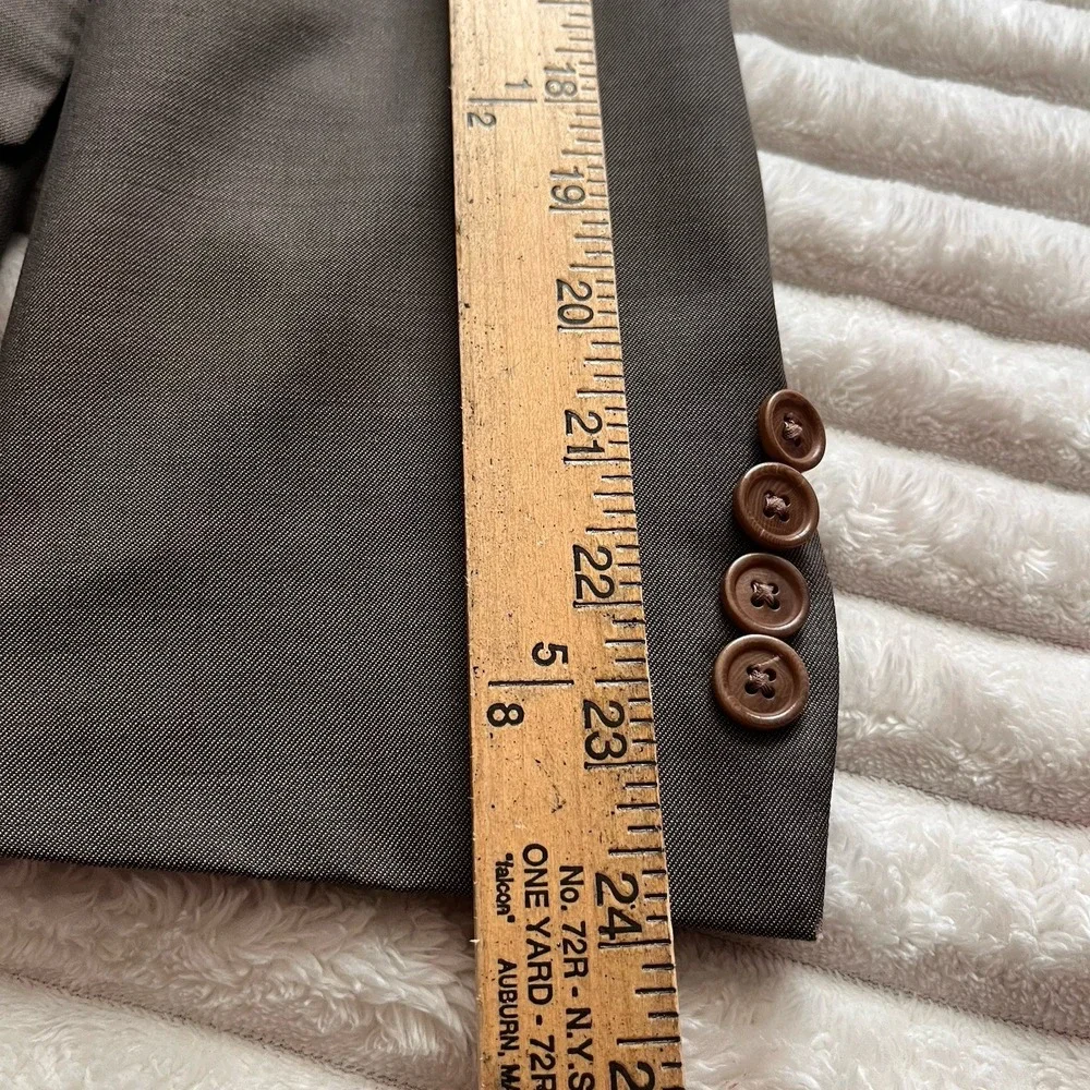 John Varvatos Blazer suit Jacket Wool Twill Men's 42R Gray Sport coat canada
